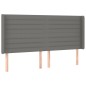 vidaXL Cama box spring colchón y luces LED tela gris oscuro 180x200 cm vidaXL Cama box spring colchón y luces LED tela gris oscuro 180x200 cm