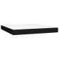 vidaXL Cama box spring colchón y luces LED tela negro 160x200 cm vidaXL Cama box spring colchón y luces LED tela negro 160x200 cm
