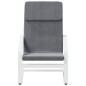 vidaXL Sillón de relax con taburete tela gris oscuro vidaXL Sillón de relax con taburete tela gris oscuro
