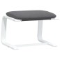 vidaXL Sillón de relax con taburete tela gris oscuro vidaXL Sillón de relax con taburete tela gris oscuro