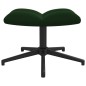 vidaXL Silla de relajación con taburete terciopelo verde oscuro vidaXL Silla de relajación con taburete terciopelo verde oscuro