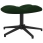 vidaXL Silla de relajación con taburete terciopelo verde oscuro vidaXL Silla de relajación con taburete terciopelo verde oscuro