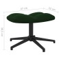 vidaXL Silla de relajación con taburete terciopelo verde oscuro vidaXL Silla de relajación con taburete terciopelo verde oscuro