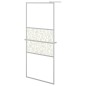 vidaXL Mampara ducha con estante vidrio ESG y aluminio cromo 80x195 cm vidaXL Mampara ducha con estante vidrio ESG y aluminio cromo 80x195 cm
