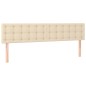 vidaXL Cabeceros 2 unidades de tela color crema 80x5x78/88 cm vidaXL Cabeceros 2 unidades de tela color crema 80x5x78/88 cm