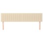 vidaXL Cabeceros 2 unidades de tela color crema 80x5x78/88 cm