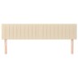 vidaXL Cabeceros 2 unidades de tela color crema 100x5x78/88 cm vidaXL Cabeceros 2 unidades de tela color crema 100x5x78/88 cm