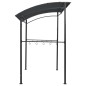 vidaXL Cenador de barbacoa acero gris antracita 215x150x220 cm vidaXL Cenador de barbacoa acero gris antracita 215x150x220 cm
