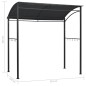 vidaXL Cenador de barbacoa acero gris antracita 215x150x220 cm vidaXL Cenador de barbacoa acero gris antracita 215x150x220 cm