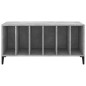 vidaXL Mueble discos madera contrachapada gris hormigón 100x38x48 cm