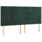 vidaXL Cama box spring con colchón terciopelo verde oscuro 200x200 cm vidaXL Cama box spring con colchón terciopelo verde oscuro 200x200 cm