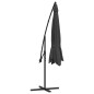 vidaXL Sombrilla voladiza con poste de aluminio 350 cm gris antracita vidaXL Sombrilla voladiza con poste de aluminio 350 cm gris antracita
