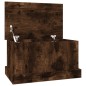 vidaXL Baúl almacenaje madera contrachapada roble ahumado 50x30x28 cm vidaXL Baúl almacenaje madera contrachapada roble ahumado 50x30x28 cm