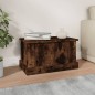 vidaXL Baúl almacenaje madera contrachapada roble ahumado 50x30x28 cm vidaXL Baúl almacenaje madera contrachapada roble ahumado 50x30x28 cm