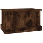 vidaXL Baúl almacenaje madera contrachapada roble ahumado 50x30x28 cm vidaXL Baúl almacenaje madera contrachapada roble ahumado 50x30x28 cm