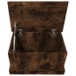 vidaXL Baúl almacenaje madera contrachapada roble ahumado 50x30x28 cm vidaXL Baúl almacenaje madera contrachapada roble ahumado 50x30x28 cm