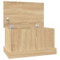 vidaXL Baúl almacenaje madera contrachapada roble sonoma 50x30x28 cm vidaXL Baúl almacenaje madera contrachapada roble sonoma 50x30x28 cm