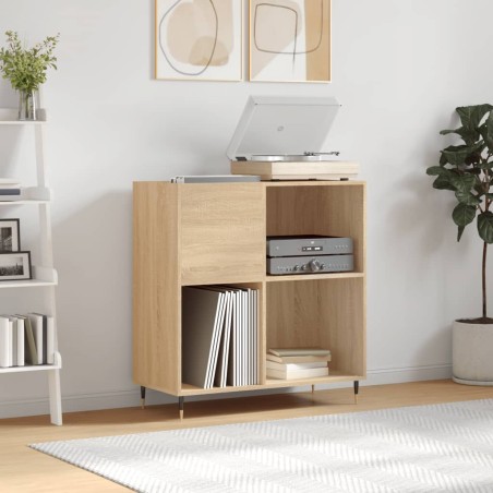 vidaXL Mueble discos madera contrachapada roble Sonoma 84,5x38x89 cm