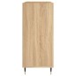 vidaXL Mueble discos madera contrachapada roble Sonoma 84,5x38x89 cm vidaXL Mueble discos madera contrachapada roble Sonoma 84,5x38x89 cm
