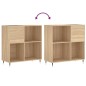 vidaXL Mueble discos madera contrachapada roble Sonoma 84,5x38x89 cm vidaXL Mueble discos madera contrachapada roble Sonoma 84,5x38x89 cm