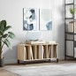 vidaXL Mueble discos madera contrachapada roble Sonoma 100x38x48 cm vidaXL Mueble discos madera contrachapada roble Sonoma 100x38x48 cm