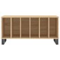 vidaXL Mueble discos madera contrachapada roble Sonoma 100x38x48 cm vidaXL Mueble discos madera contrachapada roble Sonoma 100x38x48 cm