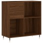 vidaXL Mueble discos madera contrachapada roble marrón 84,5x38x89 cm