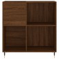 vidaXL Mueble discos madera contrachapada roble marrón 84,5x38x89 cm