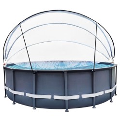 vidaXL Soporte para cúpula de piscina acero