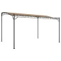 vidaXL Toldo acero y tela gris taupe 4x3 m 180 g/m² vidaXL Toldo acero y tela gris taupe 4x3 m 180 g/m²