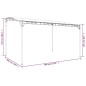 vidaXL Toldo acero y tela gris taupe 4x3 m 180 g/m² vidaXL Toldo acero y tela gris taupe 4x3 m 180 g/m²