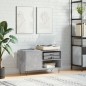 vidaXL Mueble de discos madera de ingeniería gris hormigón 85x38x48 cm