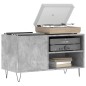 vidaXL Mueble de discos madera de ingeniería gris hormigón 85x38x48 cm
