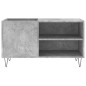 vidaXL Mueble de discos madera de ingeniería gris hormigón 85x38x48 cm