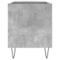 vidaXL Mueble de discos madera de ingeniería gris hormigón 85x38x48 cm