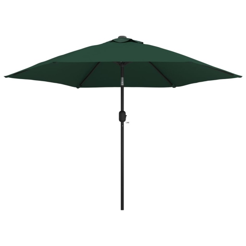 vidaXL Sombrilla verde 3 m palo de acero vidaXL Sombrilla verde 3 m palo de acero
