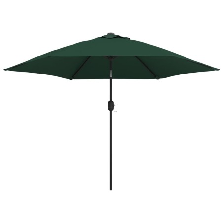 vidaXL Sombrilla verde 3 m palo de acero