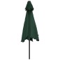 vidaXL Sombrilla verde 3 m palo de acero vidaXL Sombrilla verde 3 m palo de acero