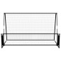 vidaXL Portería de fútbol con reboteador 2 en 1 acero 202x104x120 cm vidaXL Portería de fútbol con reboteador 2 en 1 acero 202x104x120 cm
