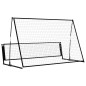 vidaXL Portería de fútbol con reboteador 2 en 1 acero 202x104x120 cm vidaXL Portería de fútbol con reboteador 2 en 1 acero 202x104x120 cm