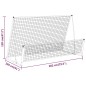 vidaXL Portería de fútbol con reboteador 2 en 1 acero 202x104x120 cm vidaXL Portería de fútbol con reboteador 2 en 1 acero 202x104x120 cm
