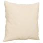 vidaXL Juego de sofás con cojines 3 piezas tela microfibra beige vidaXL Juego de sofás con cojines 3 piezas tela microfibra beige