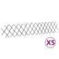 vidaXL Vallas enrejadas de sauce 5 unidades 180x30 cm vidaXL Vallas enrejadas de sauce 5 unidades 180x30 cm