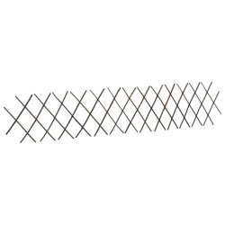 vidaXL Vallas enrejadas de sauce 5 unidades 180x30 cm