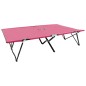 vidaXL Tumbona plegable para 2 personas acero rosa vidaXL Tumbona plegable para 2 personas acero rosa