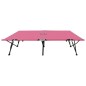 vidaXL Tumbona plegable para 2 personas acero rosa vidaXL Tumbona plegable para 2 personas acero rosa