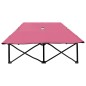 vidaXL Tumbona plegable para 2 personas acero rosa vidaXL Tumbona plegable para 2 personas acero rosa