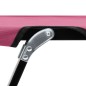 vidaXL Tumbona plegable para 2 personas acero rosa vidaXL Tumbona plegable para 2 personas acero rosa