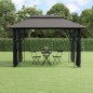 vidaXL Cenador con paredes acero gris antracita 400x300x270 cm vidaXL Cenador con paredes acero gris antracita 400x300x270 cm