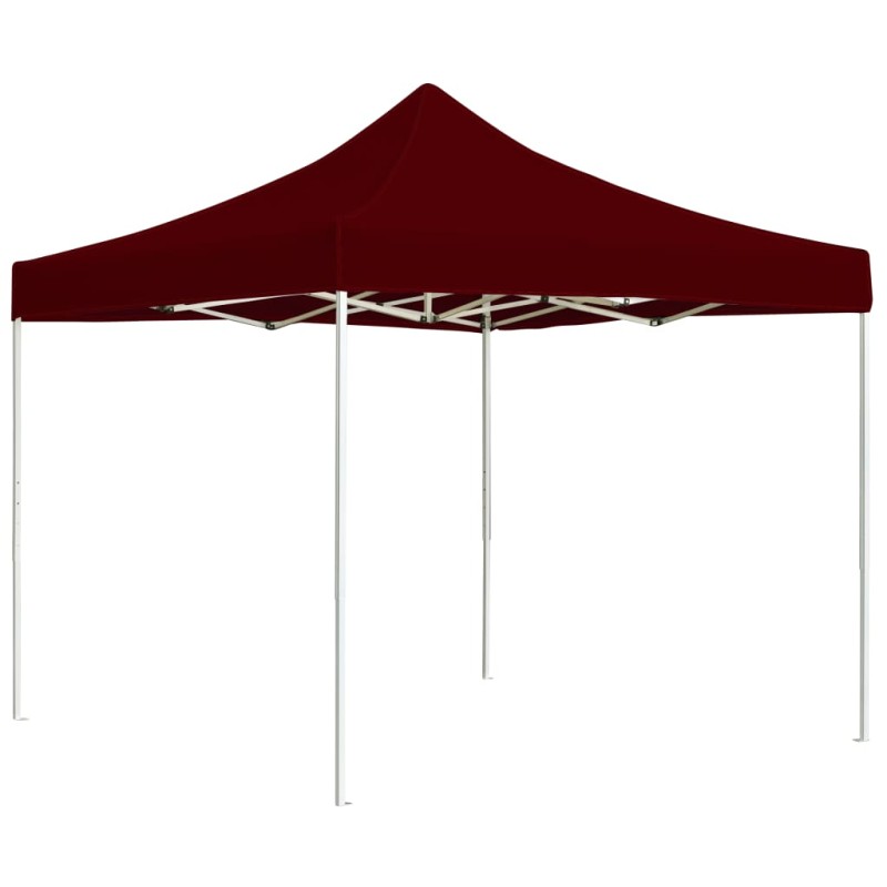 vidaXL Carpa plegable profesional aluminio rojo tinto 3x3 m vidaXL Carpa plegable profesional aluminio rojo tinto 3x3 m